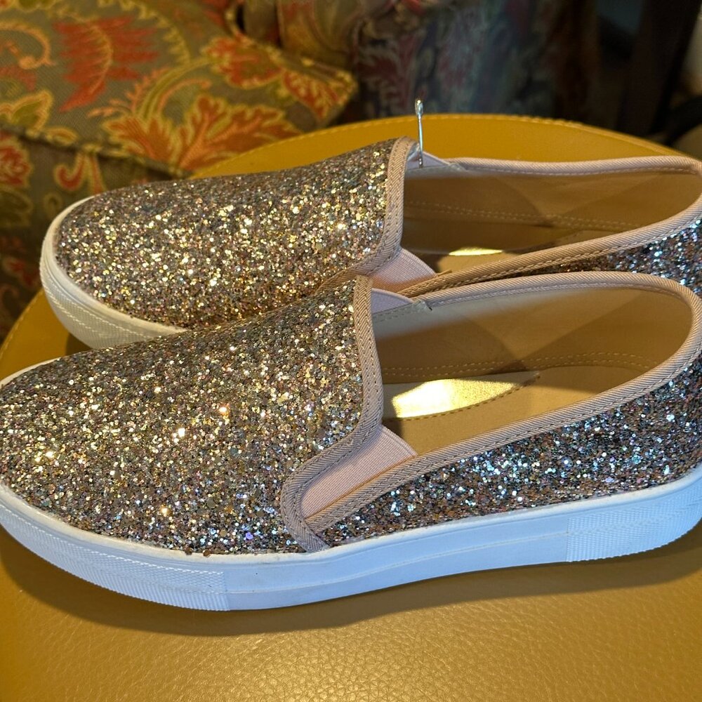 Fever Sol Glitter Slip On Shoes